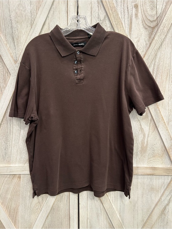 john henry Other - John Henry Woven Black Label 100% Cotton Large Polo